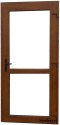 Exterior PVC shop doors 90/200 golden oak