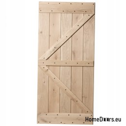 SLIDING DOORS LOFT RUSTIC BARK BEETLE OAK