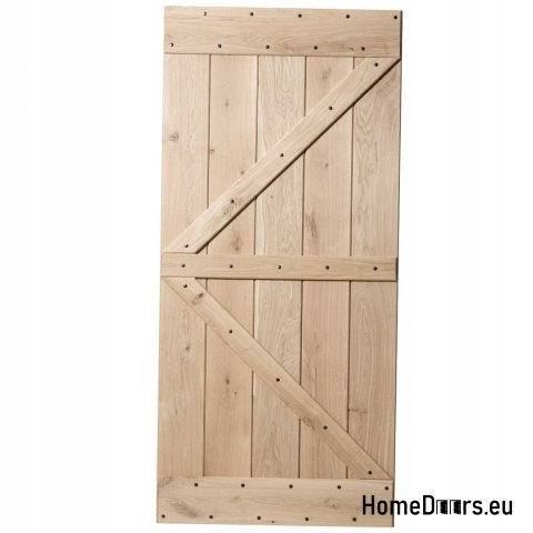 SLIDING DOORS LOFT RUSTIC BARK BEETLE OAK