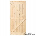 SLIDING DOORS LOFT RUSTIC BARK BEETLE