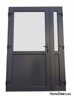 DRZWI ZEWN. PCV ANTRACYT 140x210 DWUSKRZYDŁOWE