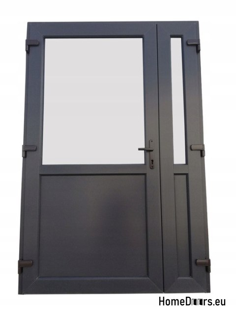 DRZWI ZEWN. PCV ANTRACYT 140x210 DWUSKRZYDŁOWE