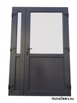 DRZWI ZEWN. PCV ANTRACYT 140x210 DWUSKRZYDŁOWE