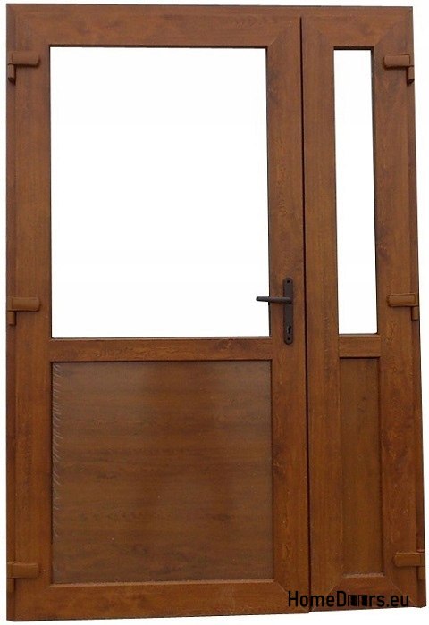 EXTERIOR DOORS. PVC GOLDEN OAK 140x210 DOUBLE-WANDERED EXTERIOR DOORS. PVC GOLDEN OAK 140x210 DOUBLE-WANDERED