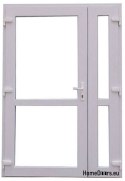 DRZWI ZEWNĘTRZNE PCV BIAŁE 125x210 DWUSKRZYDŁOWE