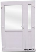 DRZWI ZEWNĘTRZNE PCV BIAŁE 125x210 DWUSKRZYDŁOWE
