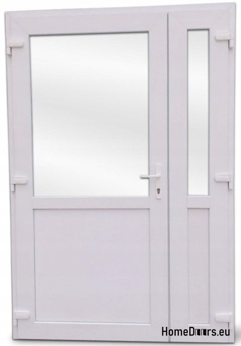 DRZWI ZEWNĘTRZNE PCV BIAŁE 180x210 DWUSKRZYDŁOWE