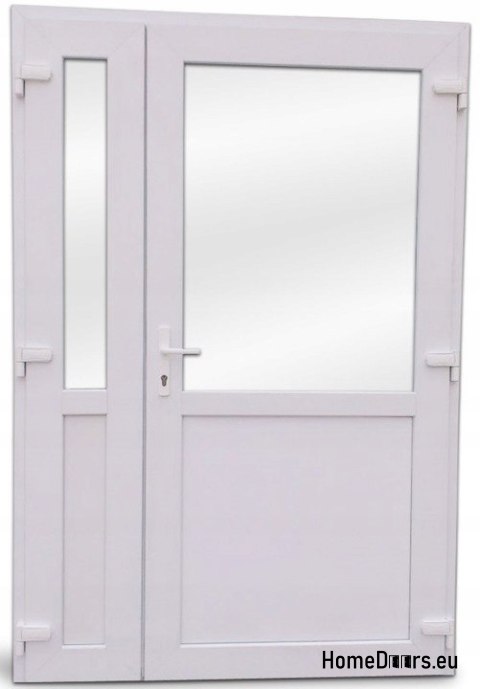 DRZWI ZEWNĘTRZNE PCV BIAŁE 180x210 DWUSKRZYDŁOWE