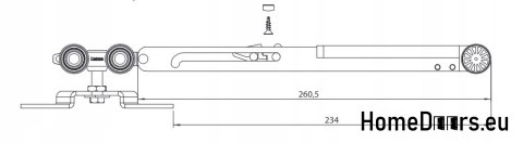 Self-closing door closer standard 50 kg Self-closing door closer standard 50 kg