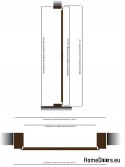Exterior doors, wooden panel, DP10-A 72mm