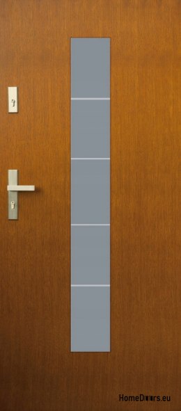 Exterior doors, wooden plate DP5 72mm warm