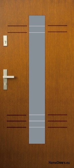 Exterior doors, wooden plate DP6 72mm warm