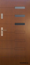 Exterior door, wooden panel DP8 72mm warm
