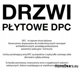 Exterior doors, wooden panel DPC1 WARM