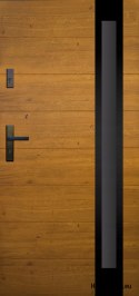 Exterior doors, wooden panel DPC9 WARM