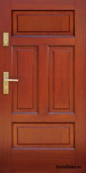 Exterior door, wooden frame D23A WARM 68mm