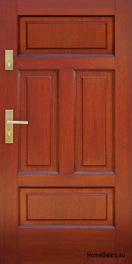 Exterior door, wooden frame D23A WARM 68mm
