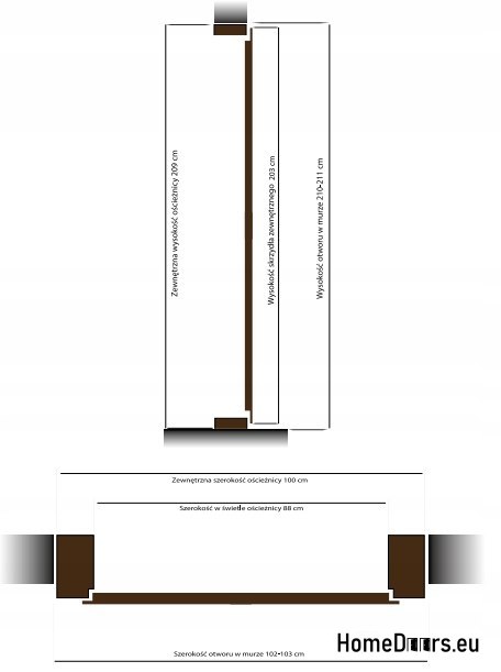 Exterior doors, wooden panel DP3 72mm warm Exterior doors, wooden panel DP3 72mm warm