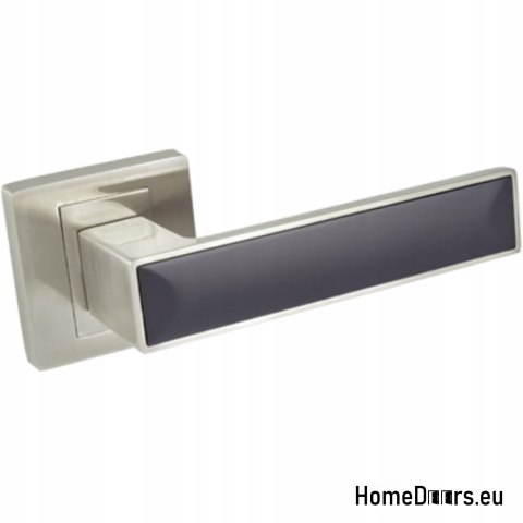 KLAMKA DRZWIOWA JAWA CZARNY / NIKIEL SATYNA