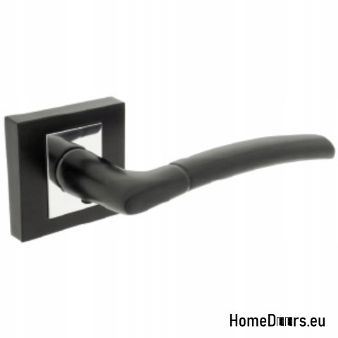 KLAMKA DRZWIOWA PORTO CZARNY / CHROM KLAMKA DRZWIOWA PORTO CZARNY / CHROM