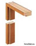 Fixed frame for intra-cage doors