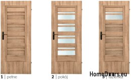 Bathroom doors with interior glass Ahaja 2 60