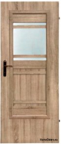 Bathroom doors with interior glass Ahaja 3 80