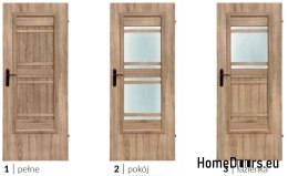 Bathroom doors with interior glass Ahaja 3 80