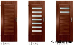 Bathroom doors with interior glass Szeloba 70