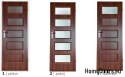 Bathroom doors with interior glass Arian 70