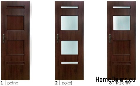 Bathroom doors with interior glass Casandra 60 Bathroom doors with interior glass Casandra 60