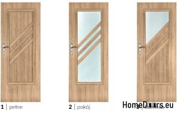 Bathroom doors with interior glass Sadr 60