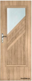 Bathroom doors with interior glass Sadr 70