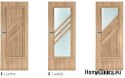 Bathroom doors with interior glass Sadr 70