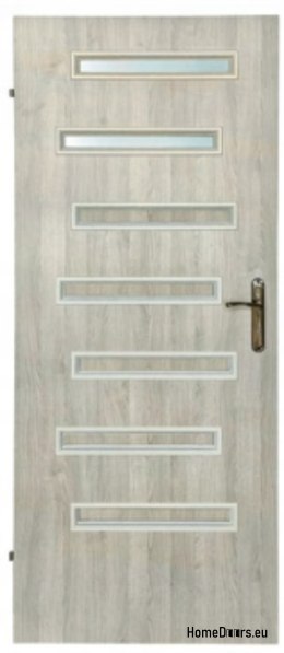 Bathroom doors with interior glass Sargos 70