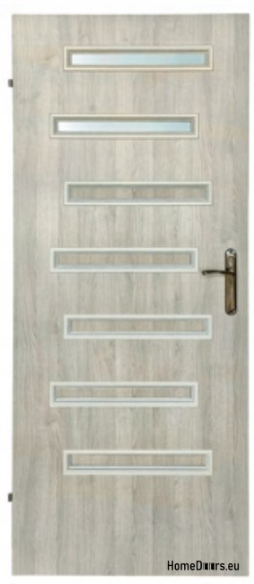 Bathroom doors with interior glass Sargos 70