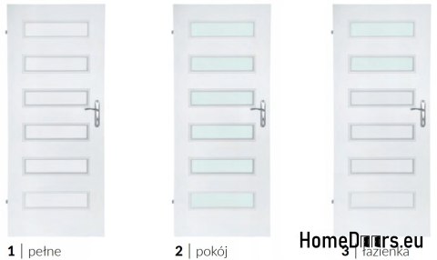 Room doors with interior glass Born 80 Room doors with interior glass Born 80