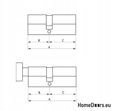 Wkładka patentowa system jednego klucza 45/35 Wkładka patentowa system jednego klucza 45/35