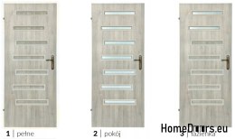 Room doors with interior glass Sargos 70
