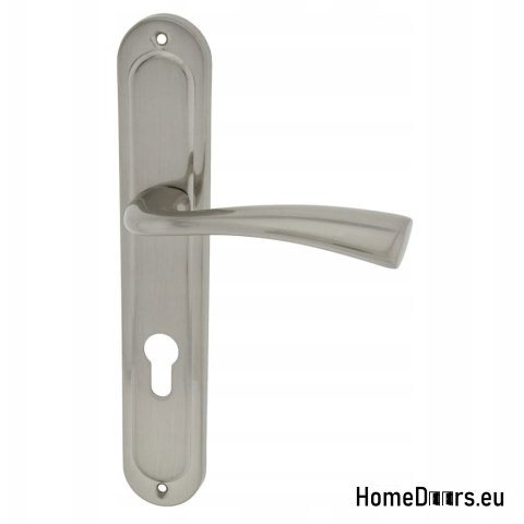 KLAMKA DRZWIOWA PRZEBICIE WKŁAD IGA NIKIEL SATYNA