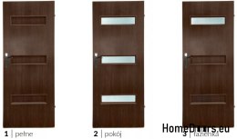 Bathroom doors with interior glass Antares 80