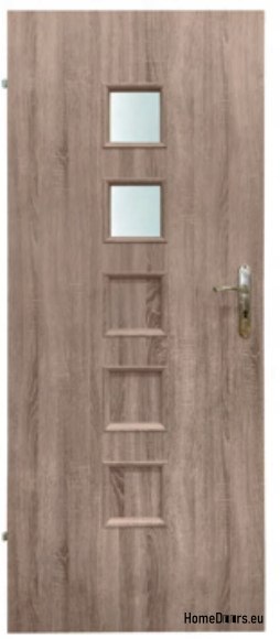 Bathroom doors with interior glass Hamal 70