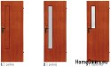 Bathroom doors with interior glass Izar 70