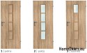Bathroom doors with interior glass Jantar 90