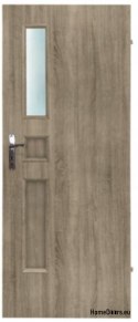 Bathroom doors with interior glass Modo 70