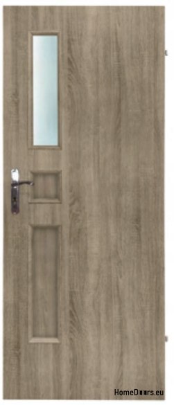 Bathroom doors with interior glass Modo 80
