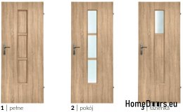 Bathroom doors with interior glass Suri 90