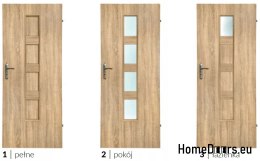 Bathroom doors with interior glass Szargot 60