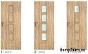 Bathroom doors with interior glass Szargot 70