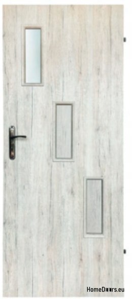 Bathroom doors with interior glass Wezen 60